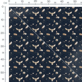 Tissu - Chouettes et objets magiques