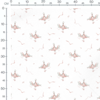 Tissu - Flamants roses aquarelle