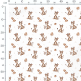 Tissu - Petites girafes aquarelle