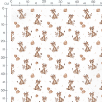 Tissu - Petites girafes aquarelle