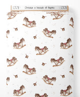 Tissu - Chevaux à bascule et toupies