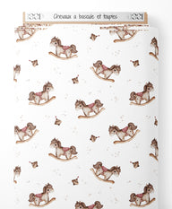 Tissu - Chevaux à bascule et toupies