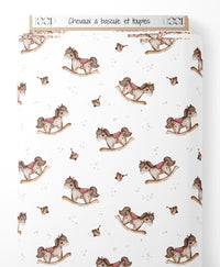 Tissu - Chevaux à bascule et toupies