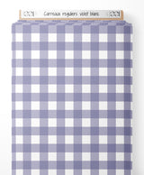 Tissu - Carreaux réguliers violet-blanc