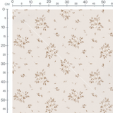 Tissu - Roses beiges et bourgeons clairs