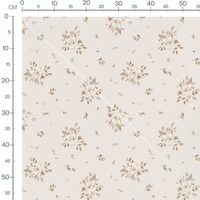 Tissu - Roses beiges et bourgeons clairs
