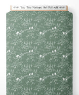 Tissu - Tissu Montagne Vert Petit motif