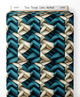 Tissu - Tissage Cubes Abstrait