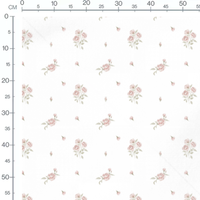 Tissu - Bourgeons roses délicats