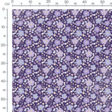 Tissu - Violet et lilas fleuri