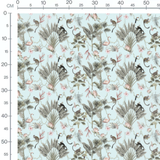 Tissu - Singes et oiseaux tropicaux