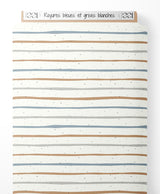 Tissu - Rayures bleues et grises blanches