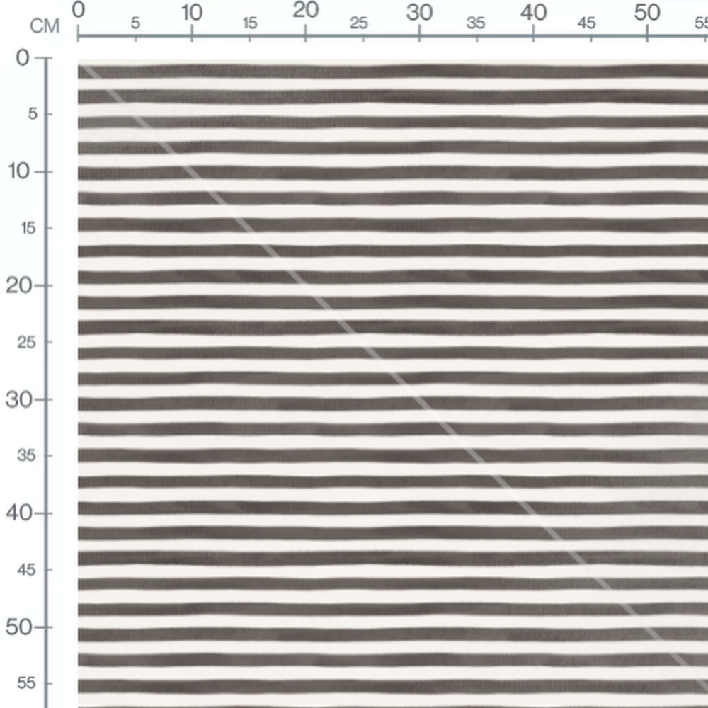 Tissu - Rayures noires sur blanc