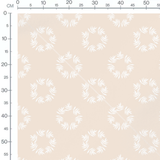 Tissu - Feuillage délicat sur beige