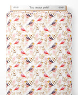 Tissu - oiseaux pastel