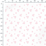 Tissu - Petites fleurs roses dispersées 2