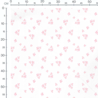 Tissu - Petites fleurs roses dispersées 2