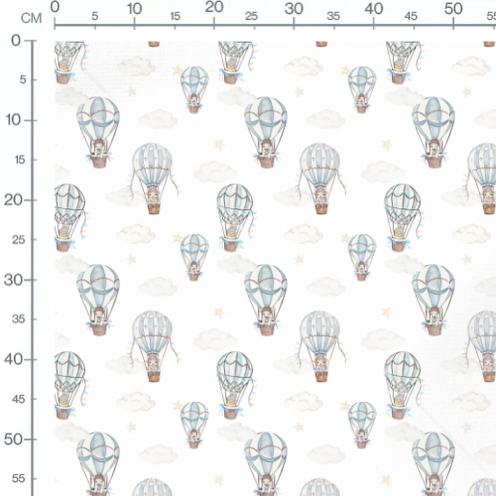 Tissu - Croix noires sur blanc
