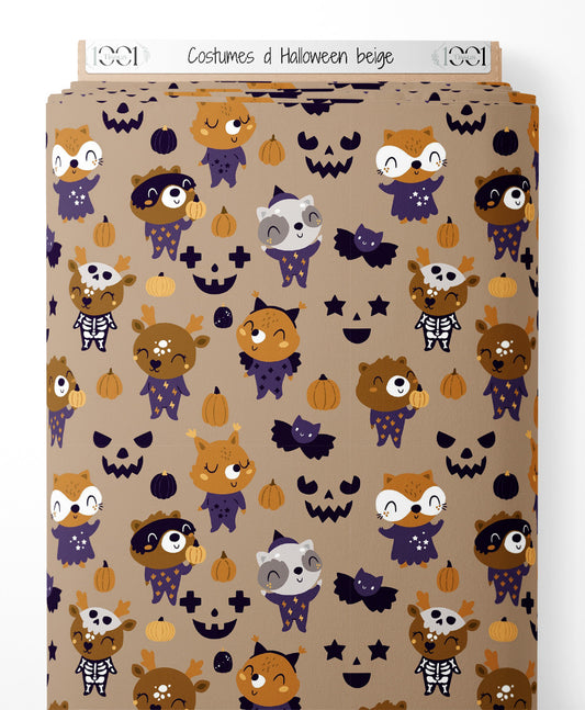 Tissu - Costumes d'Halloween beige
