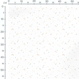 Tissu - Pois pastel sur fond blanc