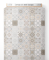 Tissu - Carreaux de ciment classiques