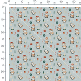 Tissu - Pingouins et décorations de Noël