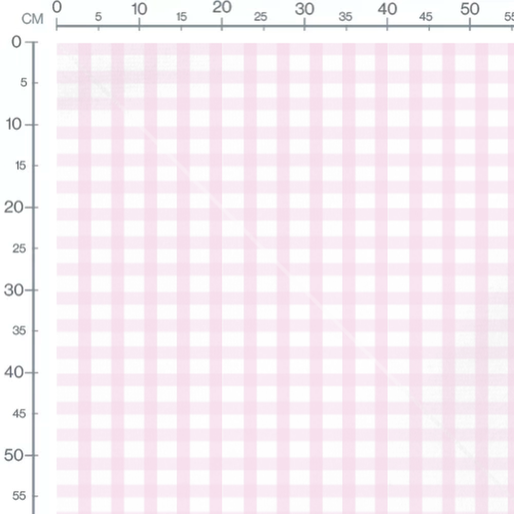 Tissu - Quadrillage rose et blanc