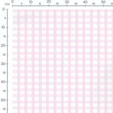 Tissu - Quadrillage rose et blanc