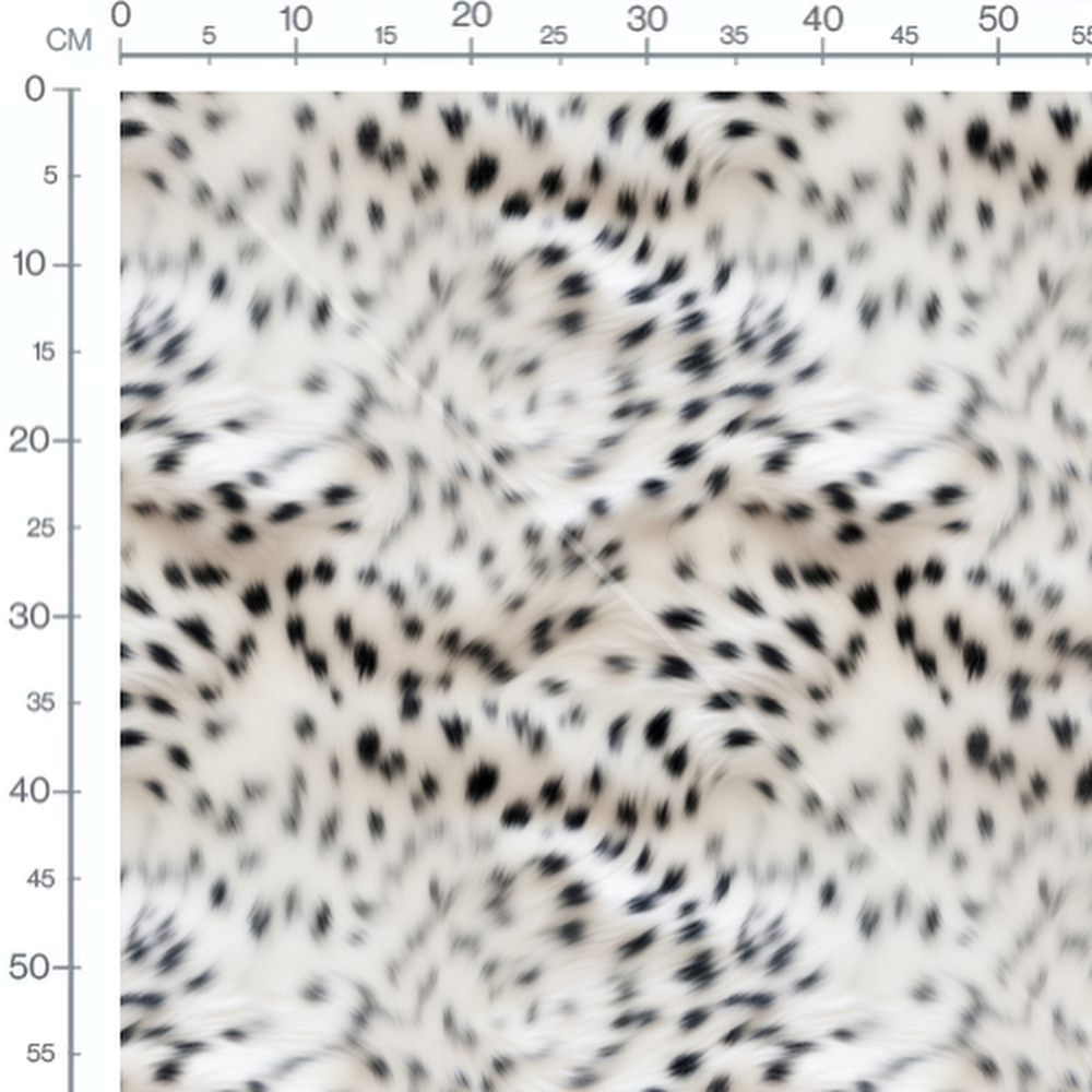 Tissu - fourrure leopard des neiges