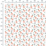 Tissu - Poires et motifs abstraits