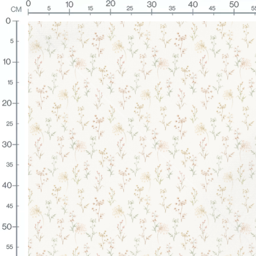 Tissu - Variété de fleurs pastel