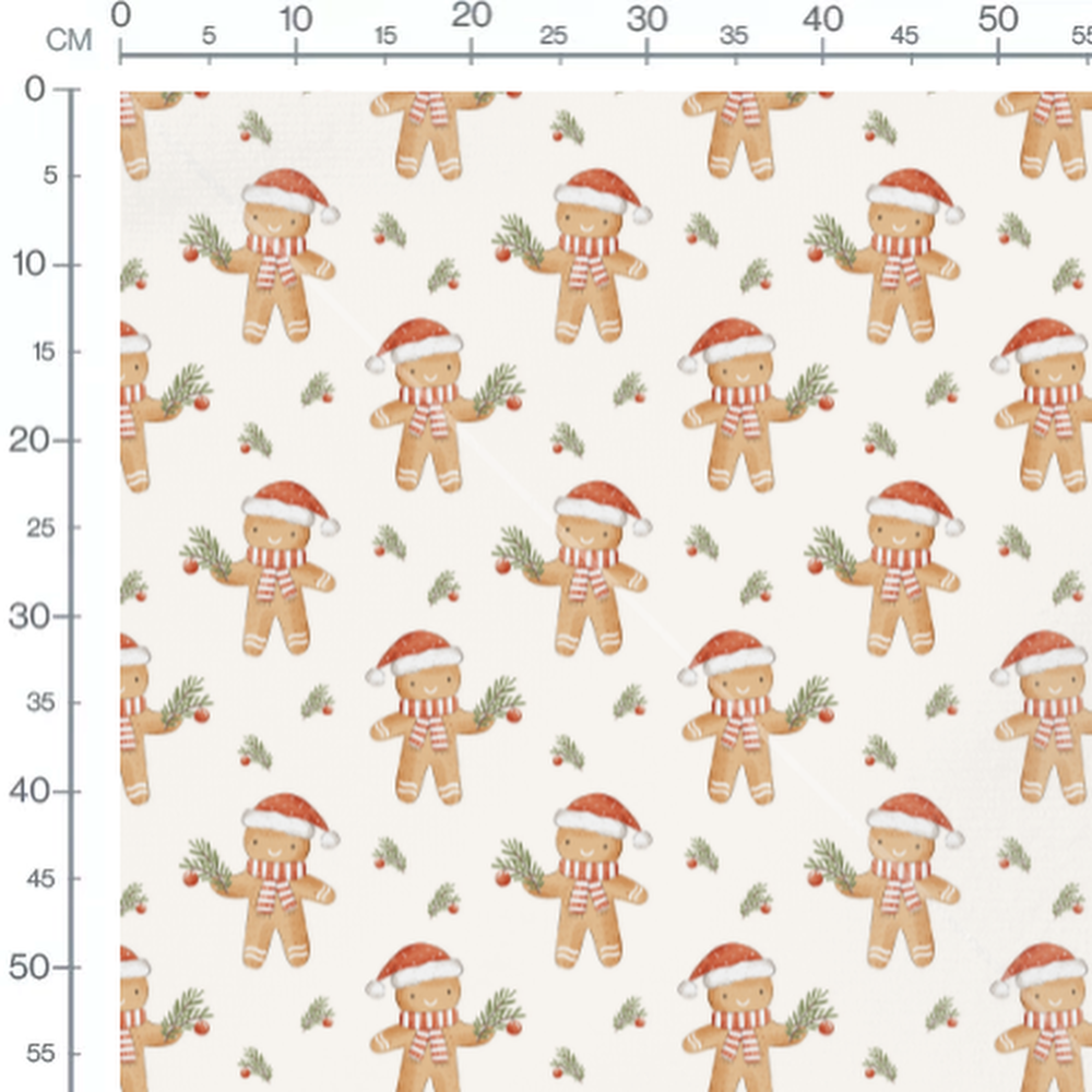 Tissu - Carreaux beige et blanc doux