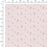 Tissu - Petites branches sur rose