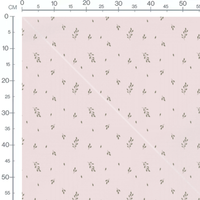 Tissu - Petites branches sur rose