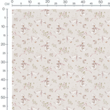 Tissu - Lapins et canards fleuris beige 2