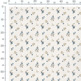 Tissu - Baies et feuilles aquarelle