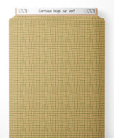 Tissu - Carreaux beige sur vert