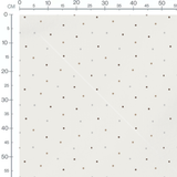 Tissu - Pois multicolores sur fond blanc