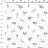 Tissu - Mouettes en tenue marine