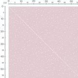 Tissu - Pois blancs délicats sur rose