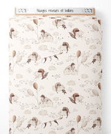 Tissu - Nuages rêveurs et ballons