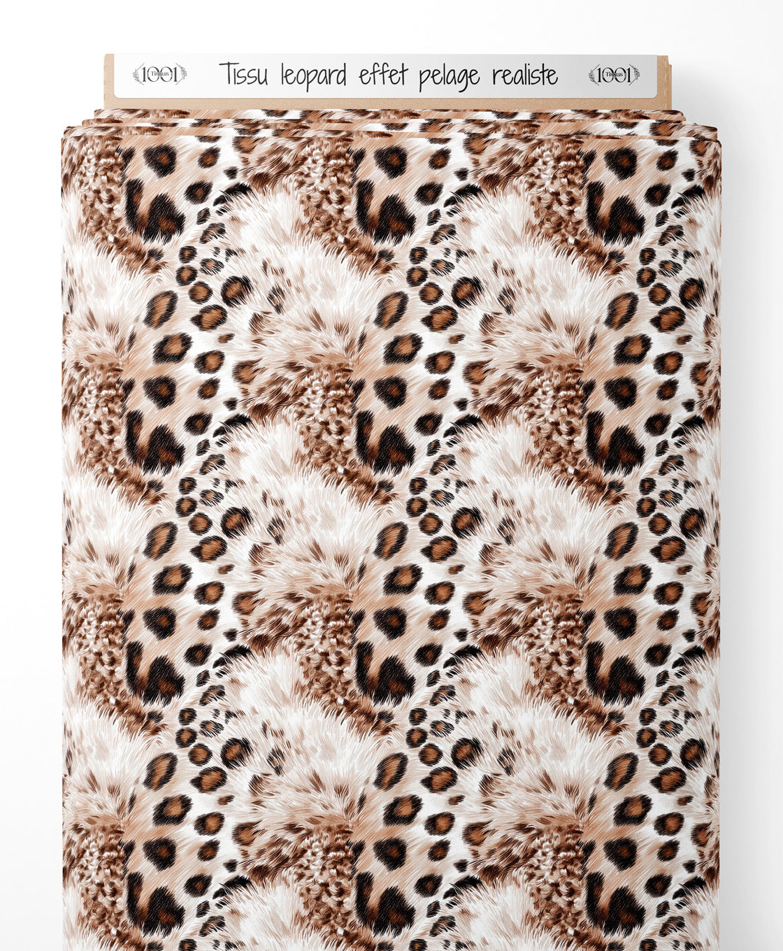Tissu - leopard effet pelage realiste