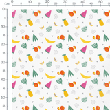 Tissu - Fruits tropicaux colorés