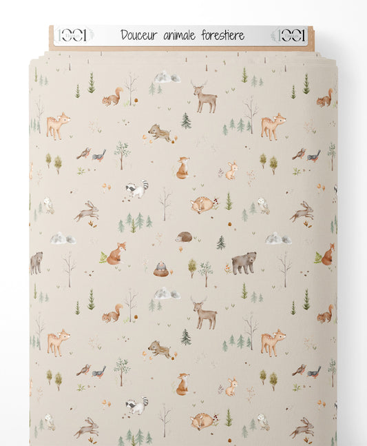 Tissu - Douceur animale forestière