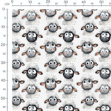 Tissu - mouton rigolo enfant