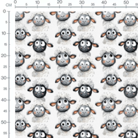 Tissu - mouton rigolo enfant