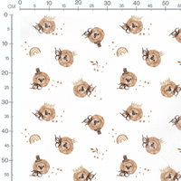 Tissu - Lions mignons et accessoires