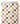 Tissu - Carreaux usés orange et gris