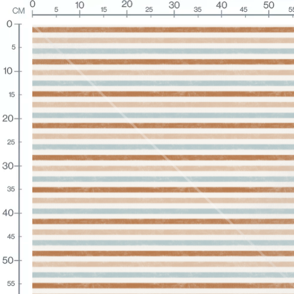 Tissu - Rayures classiques bleu et marron