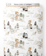 Tissu - Animaux polaires et montagnes